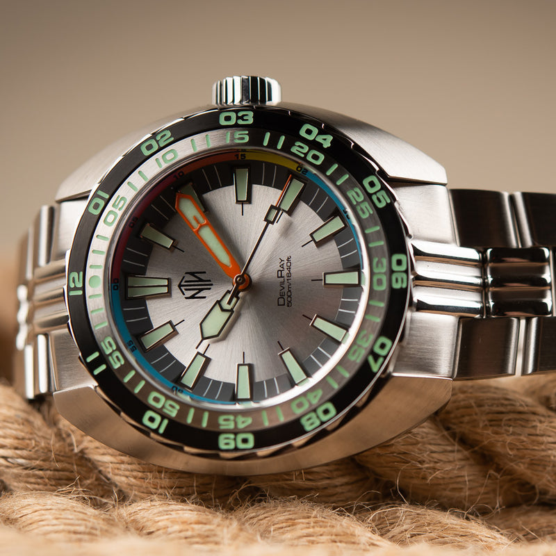 NTH DevilRay 500-Meter Automatic Dive Watch with GMT Function #WW-NTH-DREG lifestyle