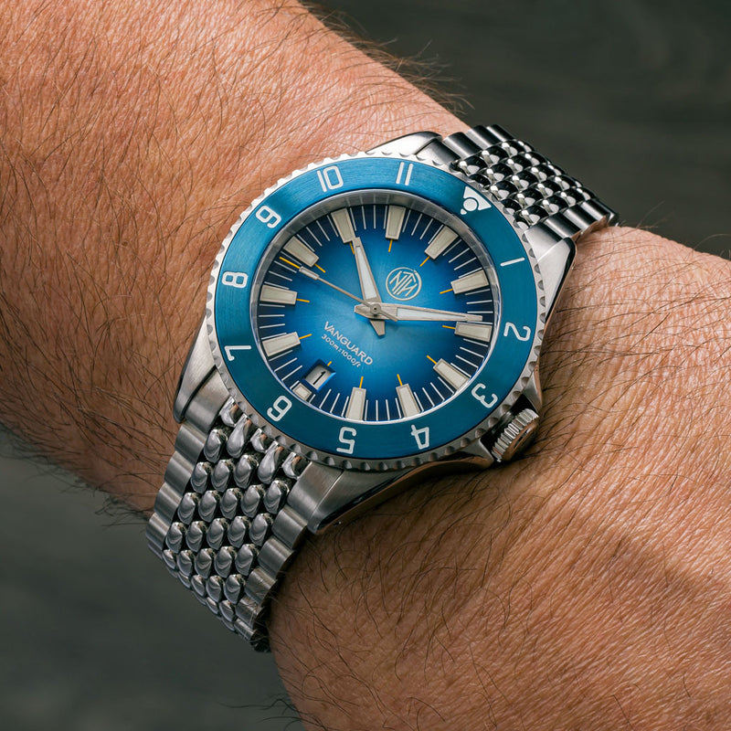 NTH Vanguard 300-Meter Hi-Beat Automatic Dive Watch with Date #WW-NTH-VGED wrist