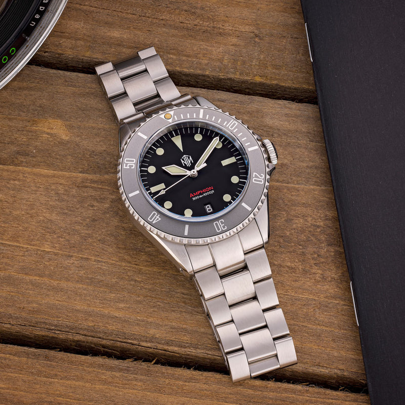 NTH Legends Series Amphion  Commando Dive Watch with Date #WW-NTHL-ACKD