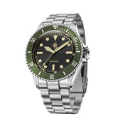 NTH Legends Series Barracuda Vintage Green Dive Watch without Date #WW-NTHL-BVGN