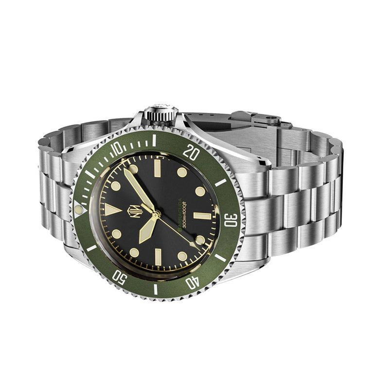 NTH Legends Series Barracuda Vintage Green Dive Watch without Date #WW-NTHL-BVGN