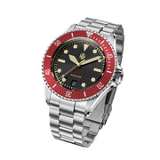 NTH Legends Series Barracuda Vintage Red Dive Watch with Date #WW-NTHL-BVRD