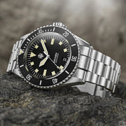 NTH Legends Series Näcken Vintage Black Dive Watch with Date #WW-NTHL-NVKD