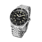 NTH Legends Series Näcken Vintage Black Dive Watch with Date #WW-NTHL-NVKDB