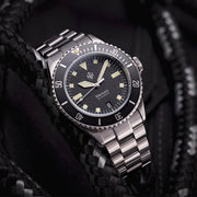 NTH Legends Series Näcken Vintage Black Dive Watch with Date #WW-NTHL-NVKD