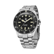 NTH Legends Series Näcken Vintage Black Dive Watch without Date #WW-NTHL-NVKN