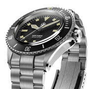 NTH Legends Series Näcken Vintage Black Dive Watch without Date #WW-NTHL-NVKN