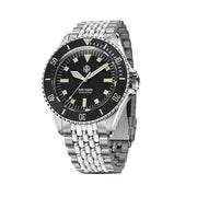 NTH Legends Series Näcken Vintage Black Dive Watch without Date #WW-NTHL-NVKNB