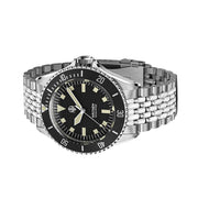 NTH Legends Series Näcken Vintage Black Dive Watch without Date #WW-NTHL-NVKNB