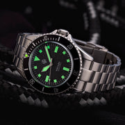 NTH Legends Series Näcken Vintage Black Dive Watch without Date #WW-NTHL-NVKN
