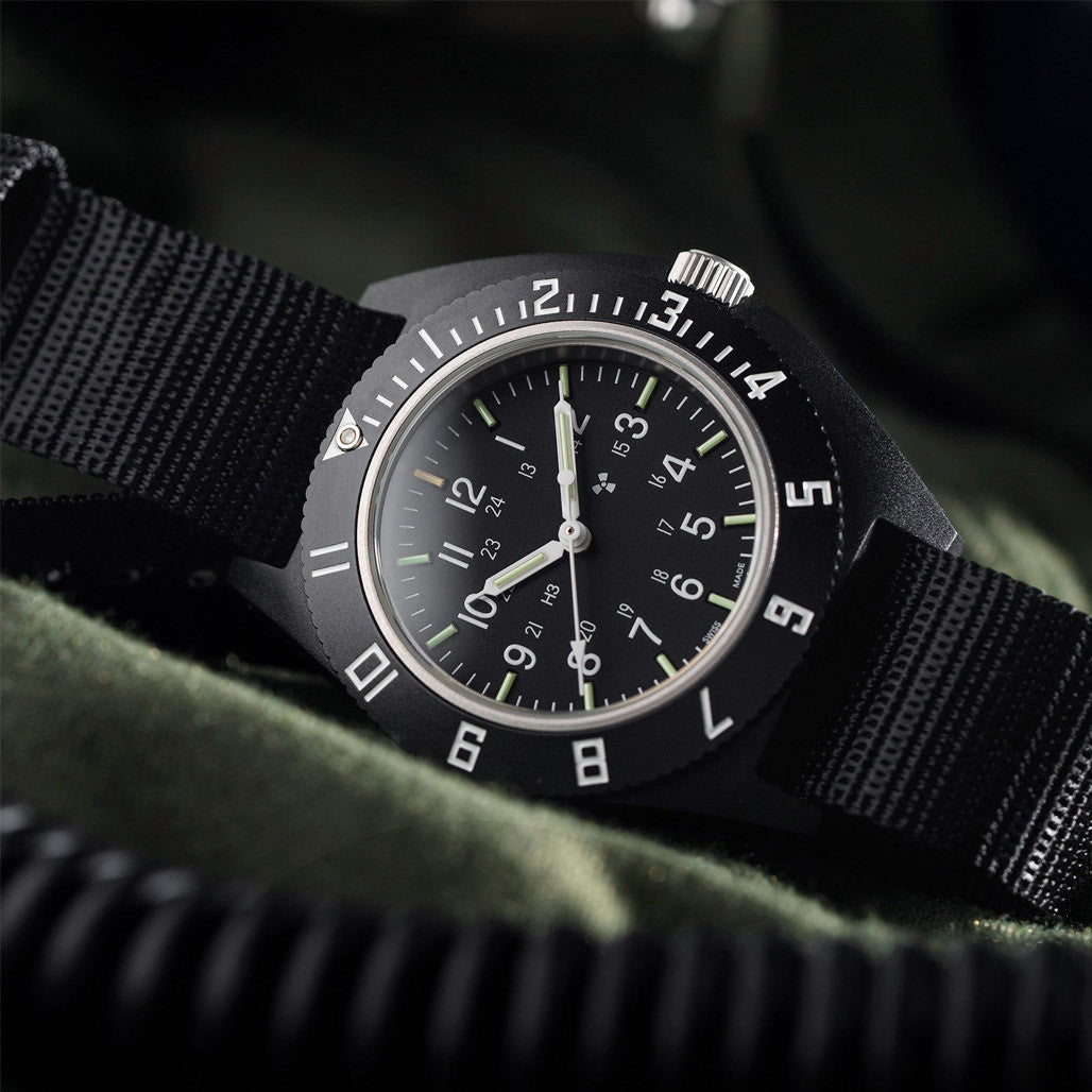 Marathon 41mm Cerashell Quartz Pilot's Navigator Watch (CSNAV-D