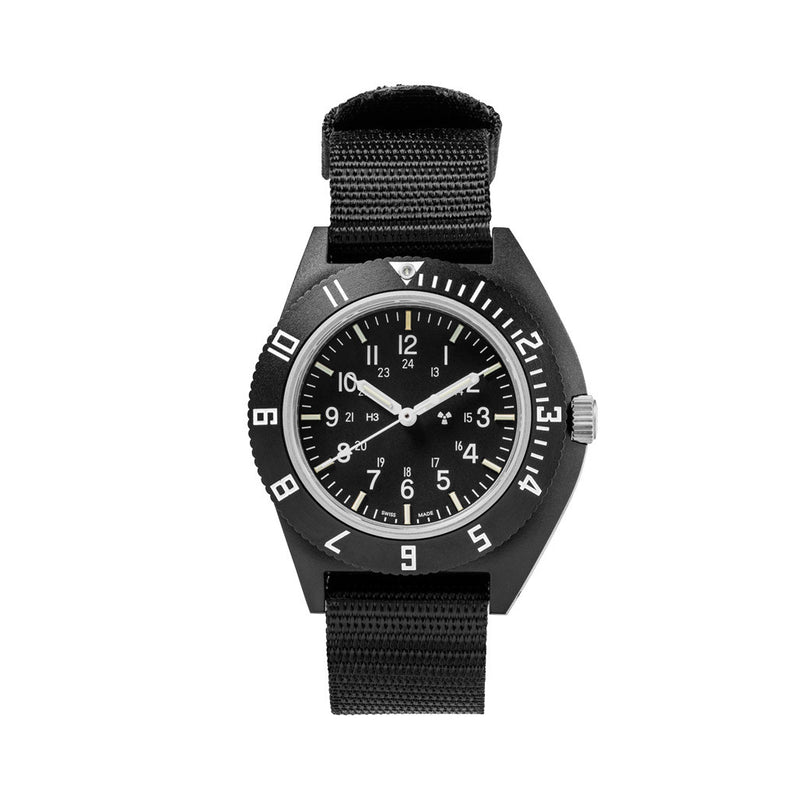 Marathon 41mm Cerashell Quartz Pilot's Navigator Watch (CSNAV-D) without Date #WW194001BK-0801