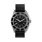 Marathon Swiss 41mm Steel Navigator (no date) with Tritium Tubes on Ballistic Strap #WW194001SS-0801