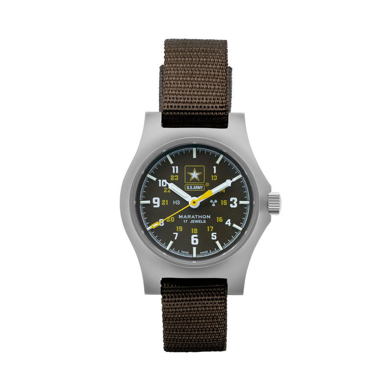Marathon US Army Mechanical Hand Winding General Purpose Mechanical Watch #WW194003SS-US-Army