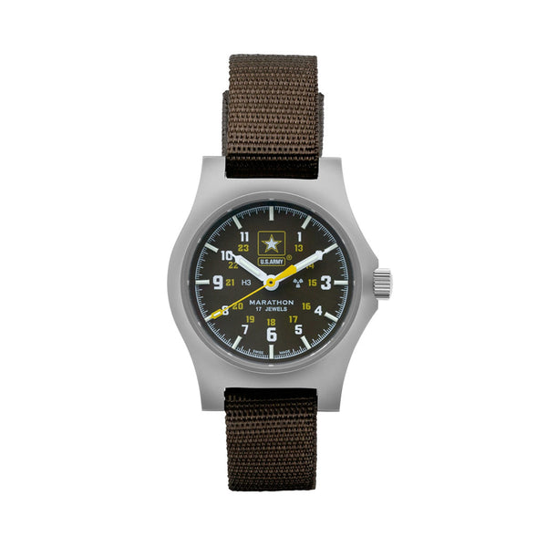 Marathon US Army Mechanical Hand Winding General Purpose Mechanical Watch #WW194003SS-US-Army