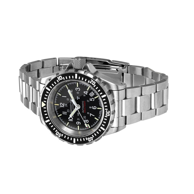 Marathon GSAR Automatic Military Divers Watch on Bracelet #WW194006SS-0009 side