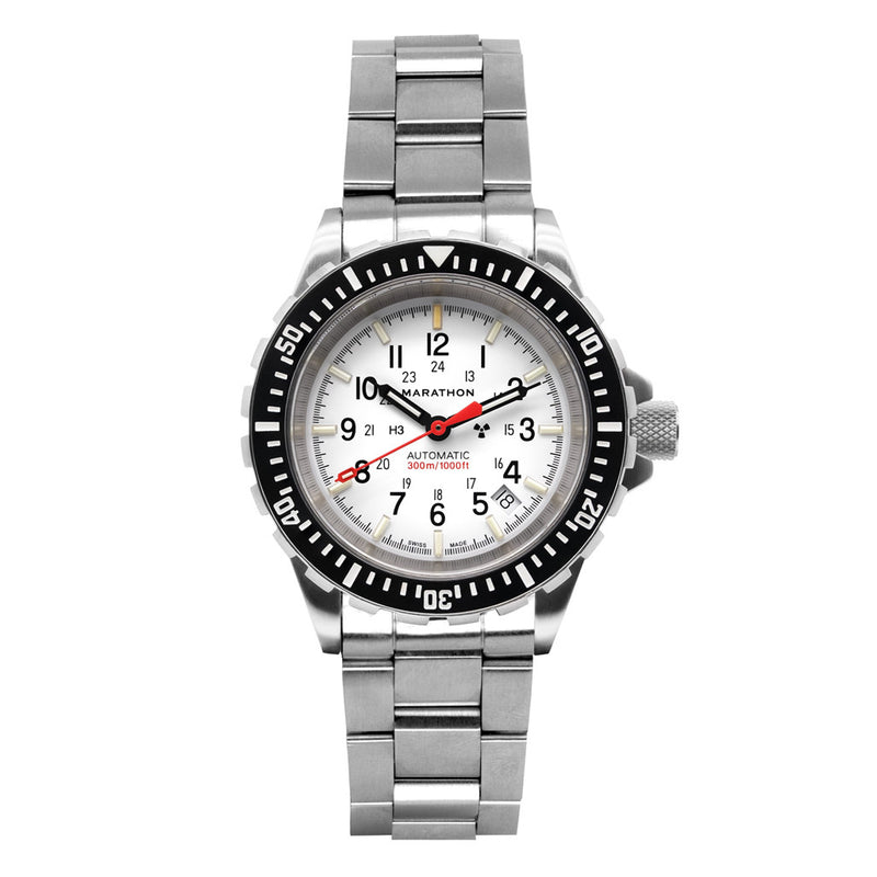 Marathon Swiss Made, GSAR Arctic Edition Automatic Military Divers Watch with Sapphire Crystal #WW194006BRACE-WD