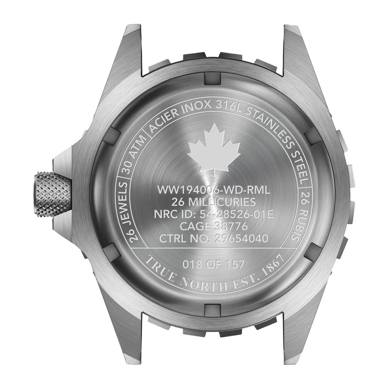 Marathon 41MM LE ADANAC Arctic Red Maple Diver's Automatic (GSAR) Watch #WW194006SS-91601
