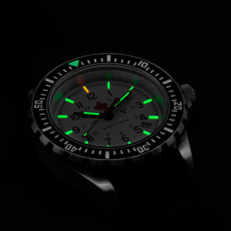 Marathon 41MM LE ADANAC Arctic Red Maple Diver's Automatic (GSAR) Watch #WW194006SS-91601
