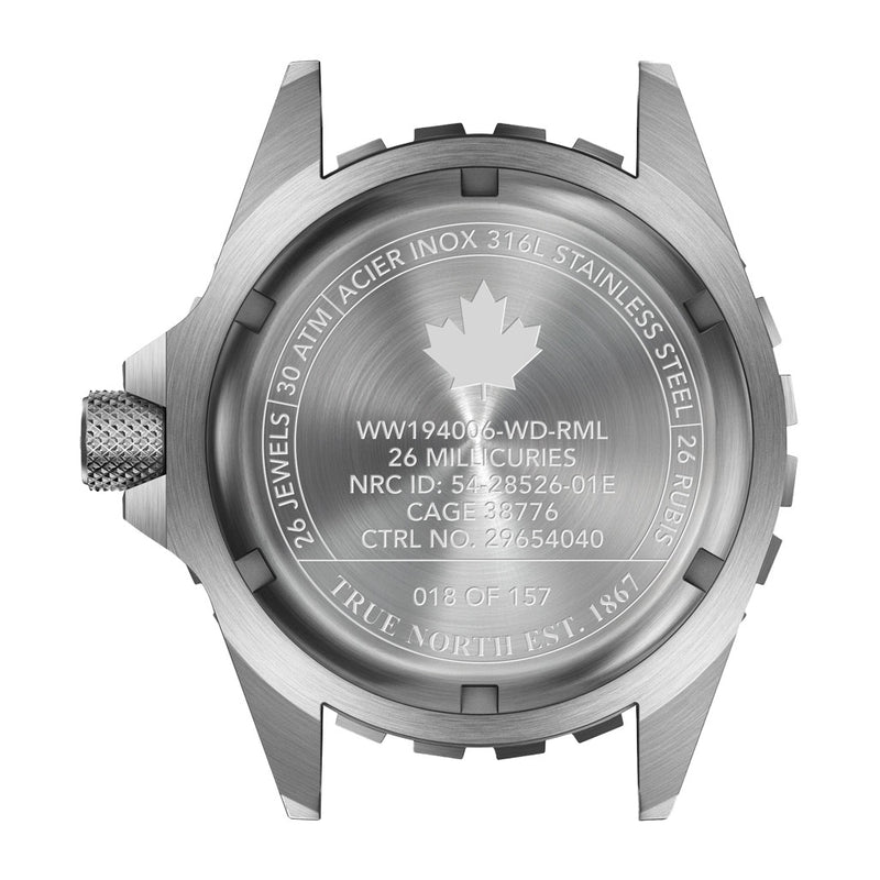 Marathon 41MM LE ADANAC Arctic Red Maple Diver's Automatic (GSAR) Watch #WW194006SS-91630