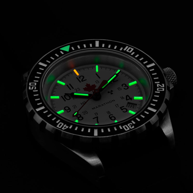 Marathon 41MM LE ADANAC Arctic Red Maple Diver's Automatic (GSAR) Watch #WW194006SS-91630