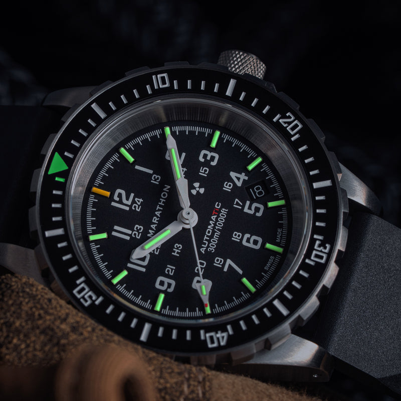 Marathon Titanium GSAR Automatic Tritium Dive Watch #WW194006TI-0130