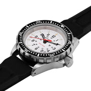 Marathon Swiss Made TSAR Quartz Military Divers Watch with White Dial #WW194007-WD Flat