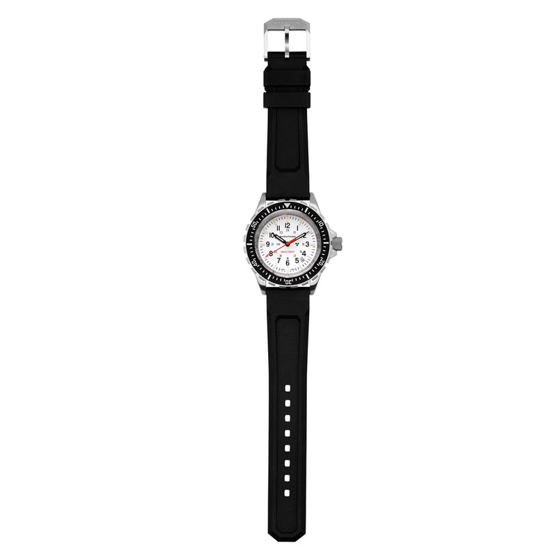 Marathon Swiss Made TSAR Quartz Military Divers Watch with White Dial #WW194007-WD Full