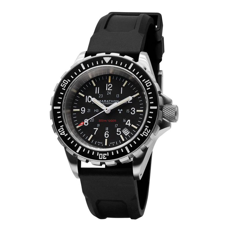 Marathon Swiss Made, TSAR Quartz Military Divers Watch with Sapphire Crystal #WW194007 angle