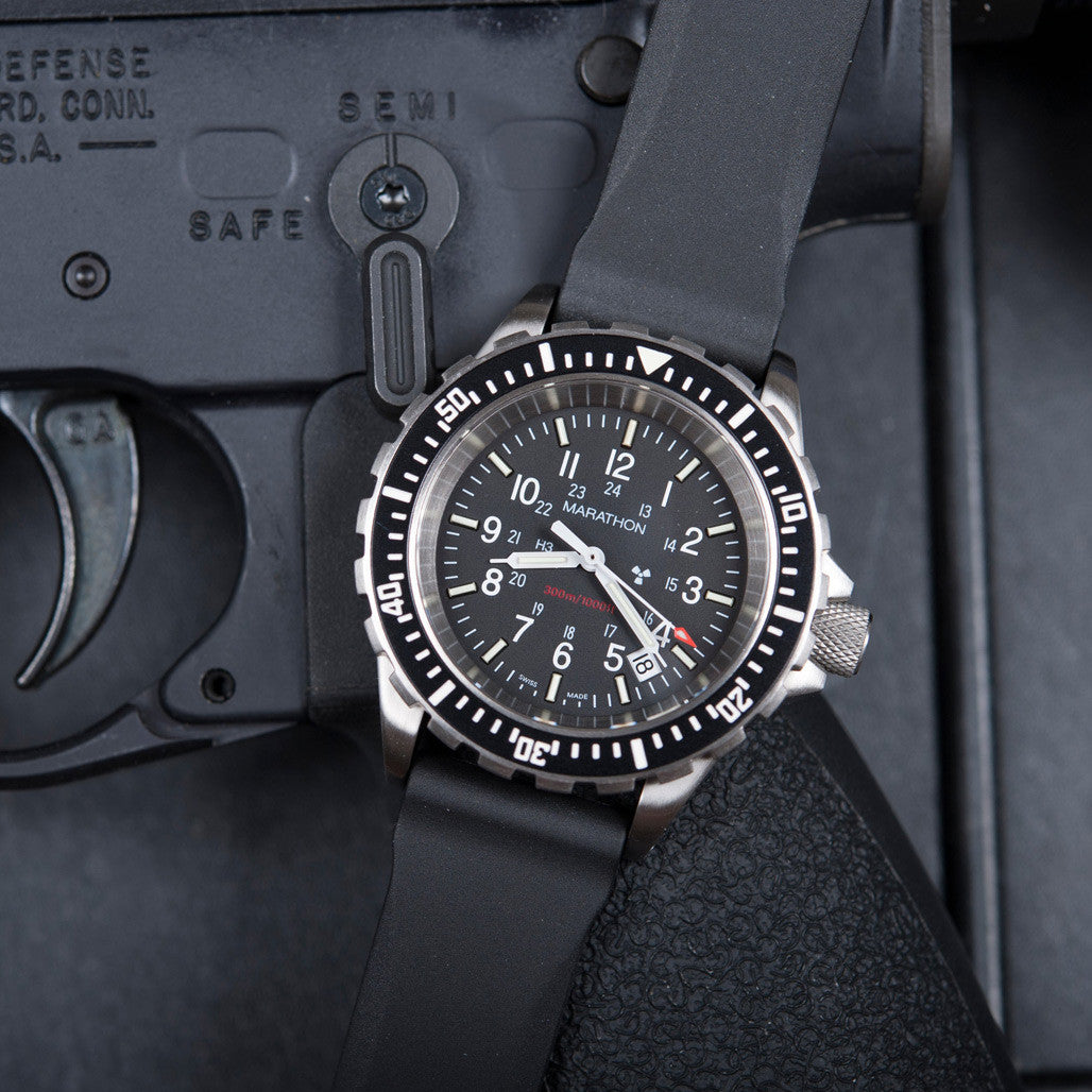Marathon TSAR Swiss Quartz Dive Watch with sapphire crystal