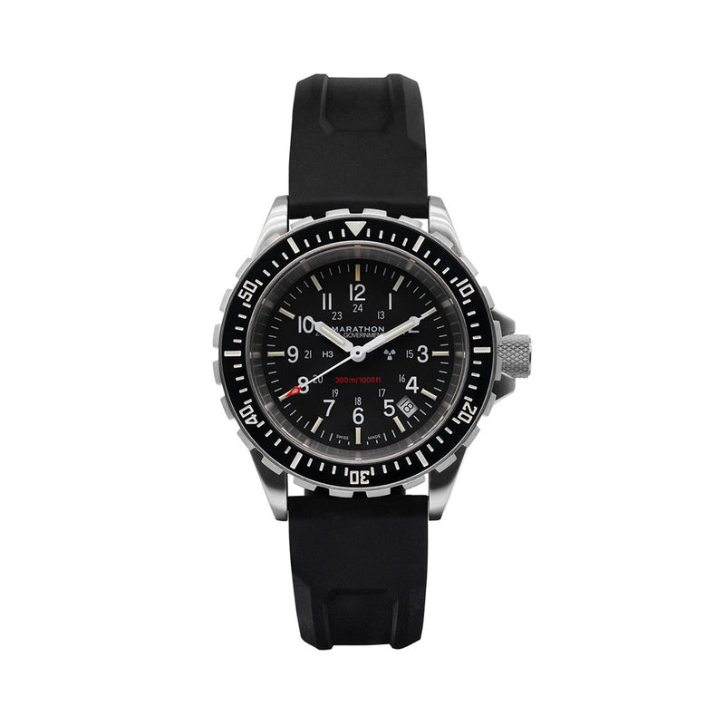 Marathon Swiss Made, TSAR Quartz Military Divers Watch with Sapphire Crystal #WW194007