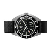 Marathon Swiss 41mm Steel Navigator with Tritium Tubes on Ballistic Strap #WW194013-GG-0101 side