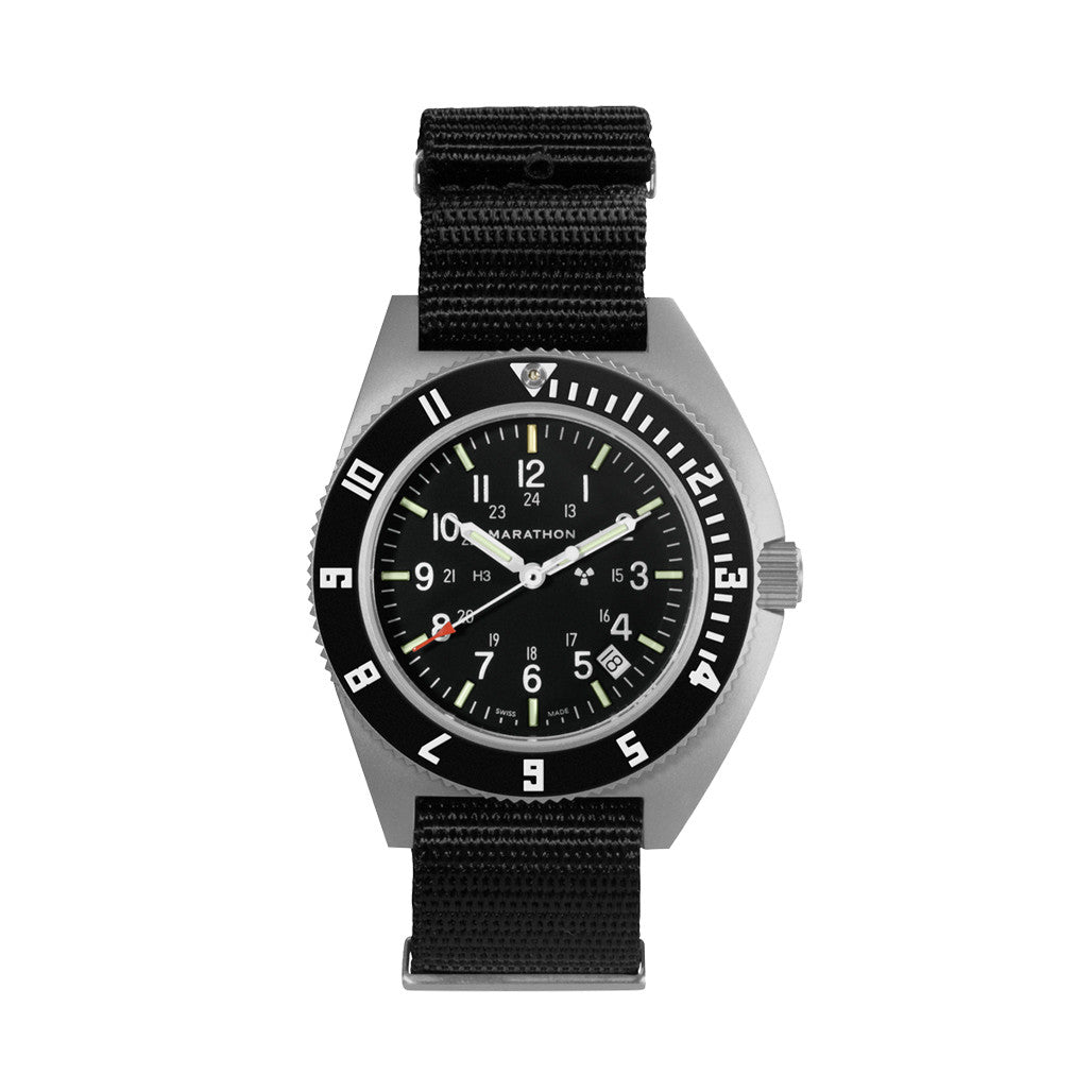 Marathon Swiss 41mm Steel Navigator with Tritium Tubes on DEFSTAN
