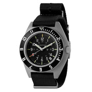 Marathon Swiss 41mm Steel Navigator with Tritium Tubes on DEFSTAN Nylon Strap #WW194013-GG-0103