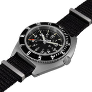 Marathon Swiss 41mm Steel Navigator with Tritium Tubes on DEFSTAN Nylon Strap #WW194013-GG-0103
