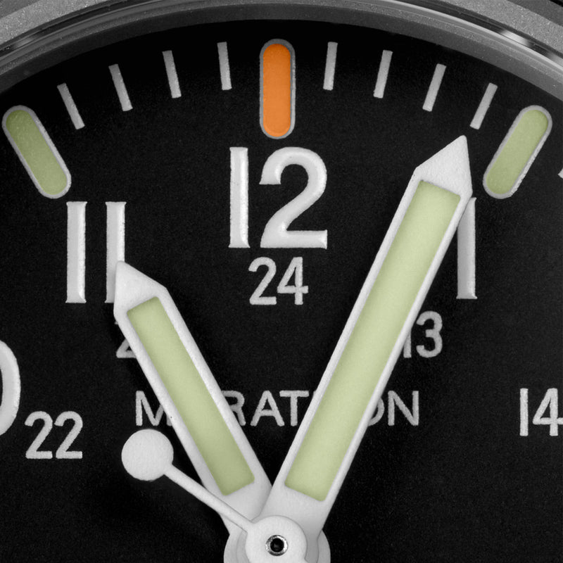Marathon Maraglo Navigator with Date and Ballistic Nylon Strap #WW194013BK-2101 dial zoom