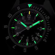 Marathon Maraglo Navigator with Date and Ballistic Nylon Strap #WW194013BK-2101 lume