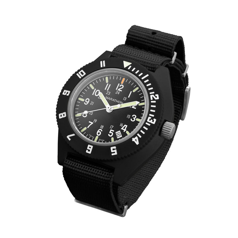 Marathon Maraglo Navigator with Date and DEFSTAN Nylon Strap #WW194013BK-2102 tilt