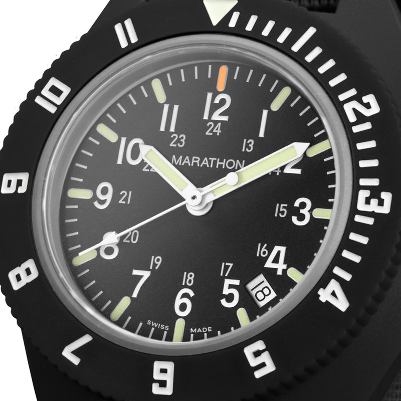 Marathon Maraglo Navigator with Date and DEFSTAN Nylon Strap #WW194013BK-2102 dial zoom