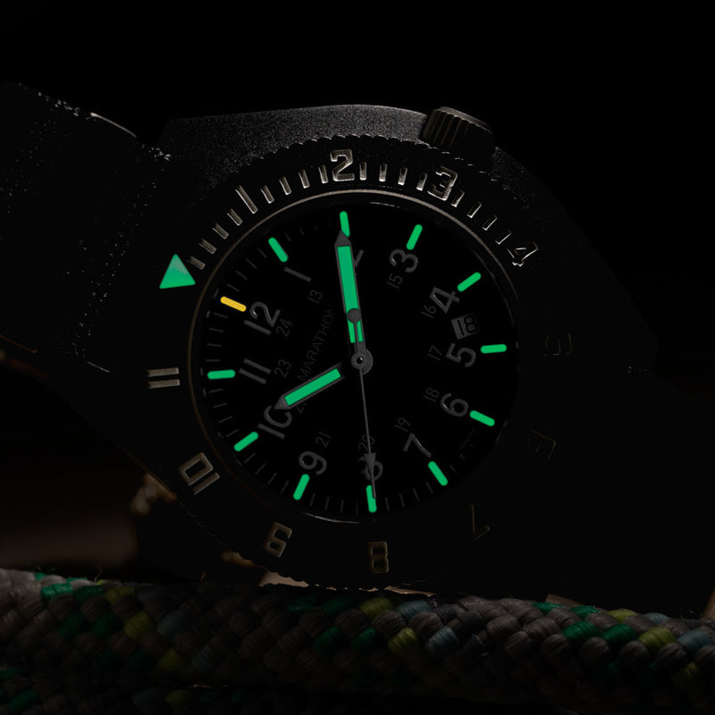 Marathon Maraglo Navigator with Date and DEFSTAN Nylon Strap #WW194013BK-2102 lume