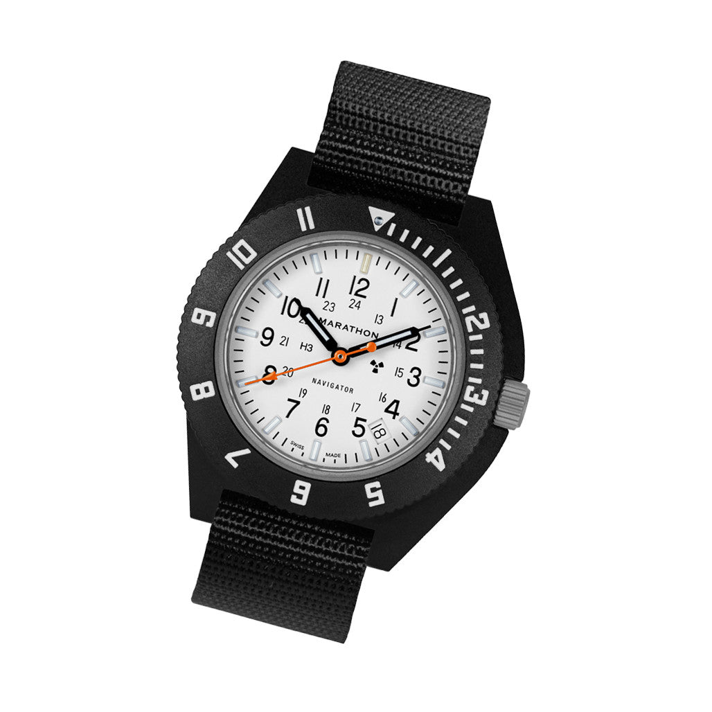 Marathon x Islander Special Edition White Dial Navigator with Blue