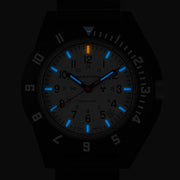 Marathon x Islander Special Edition White Dial Navigator with Blue Tritium Tubes #WW194013BK-9901