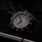 Marathon x Islander Special Edition White Dial Navigator with Blue Tritium Tubes #WW194013BK-9901