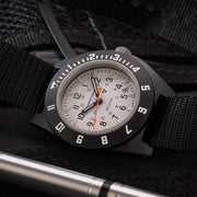 Marathon x Islander Special Edition White Dial Navigator with Blue Tritium Tubes #WW194013BK-9901