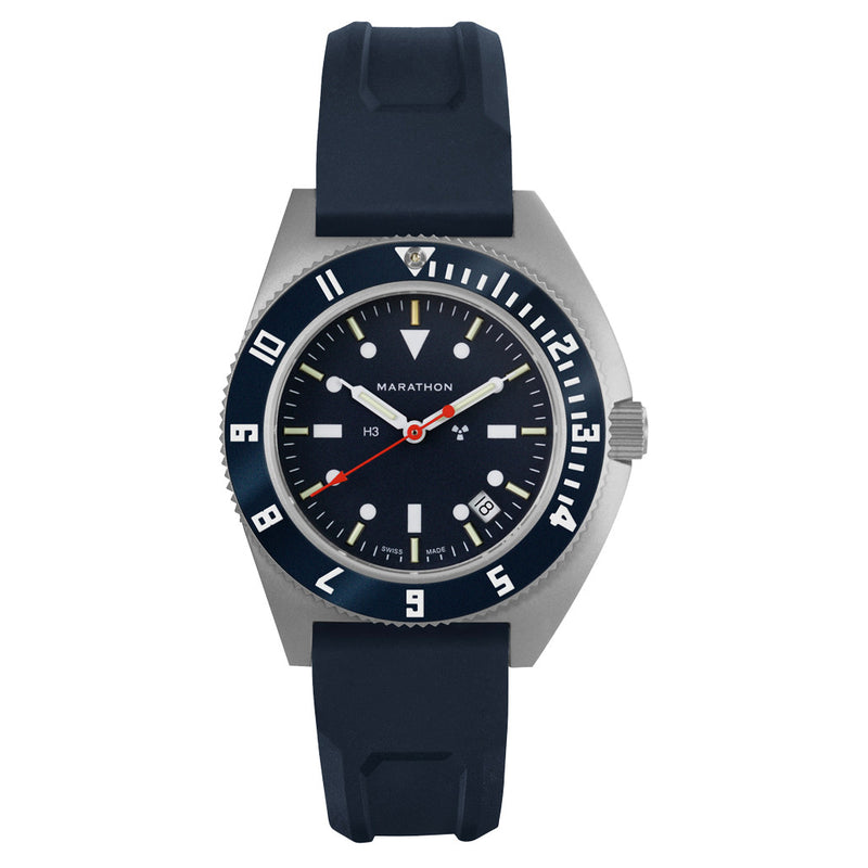 Marathon Swiss Steel Navigator Blue Yonder with Tritium Tubes #WW194013SS-1301