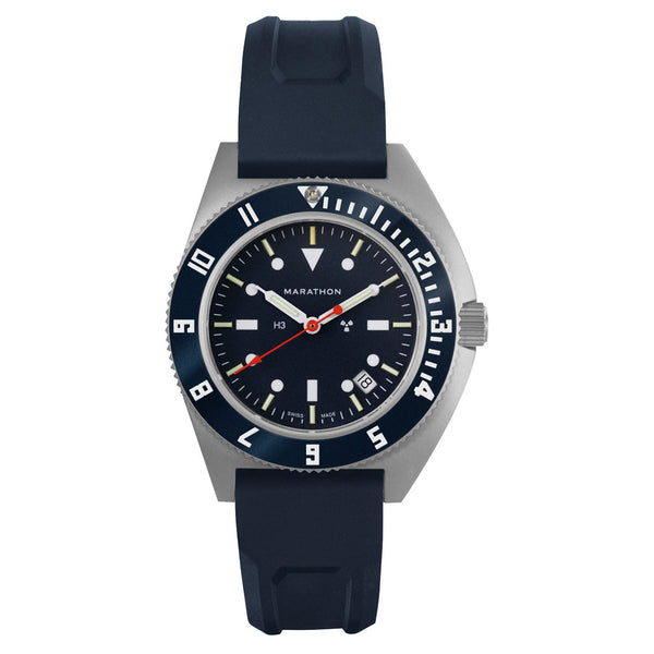 Marathon Swiss Steel Navigator Blue Yonder with Tritium Tubes #WW194013SS-1301
