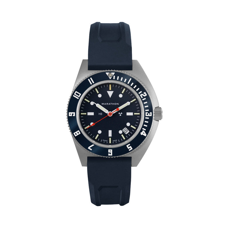 Marathon Swiss Steel Navigator Blue Yonder with Tritium Tubes #WW194013SS-1301