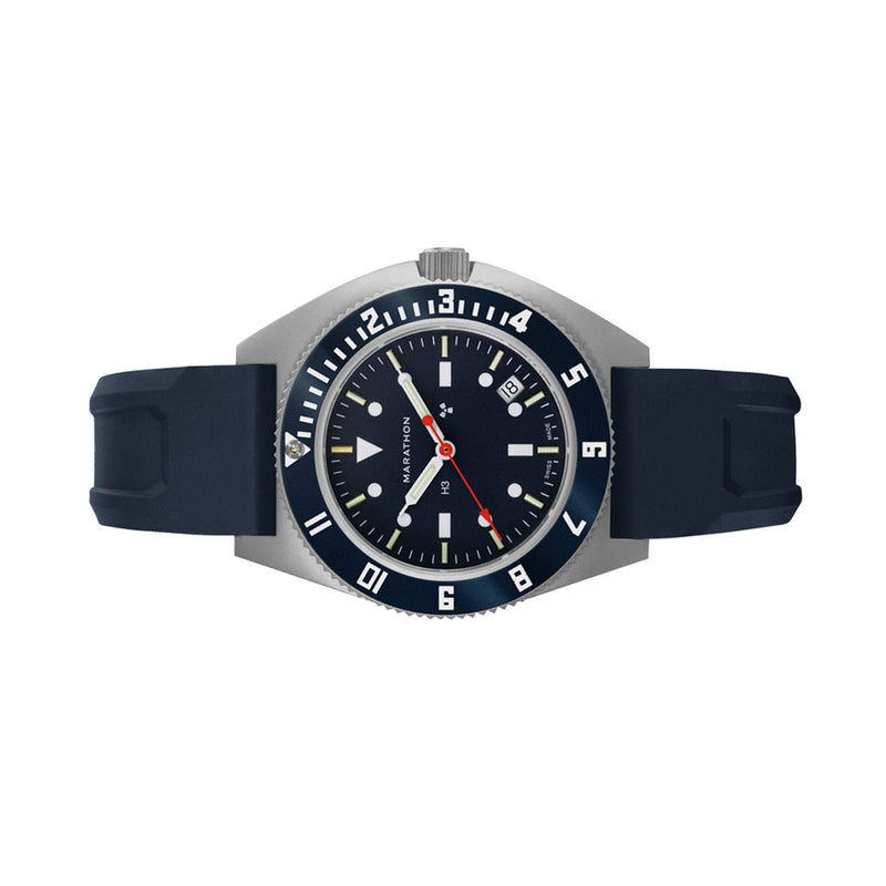 Marathon Swiss Steel Navigator Blue Yonder with Tritium Tubes #WW194013SS-1301