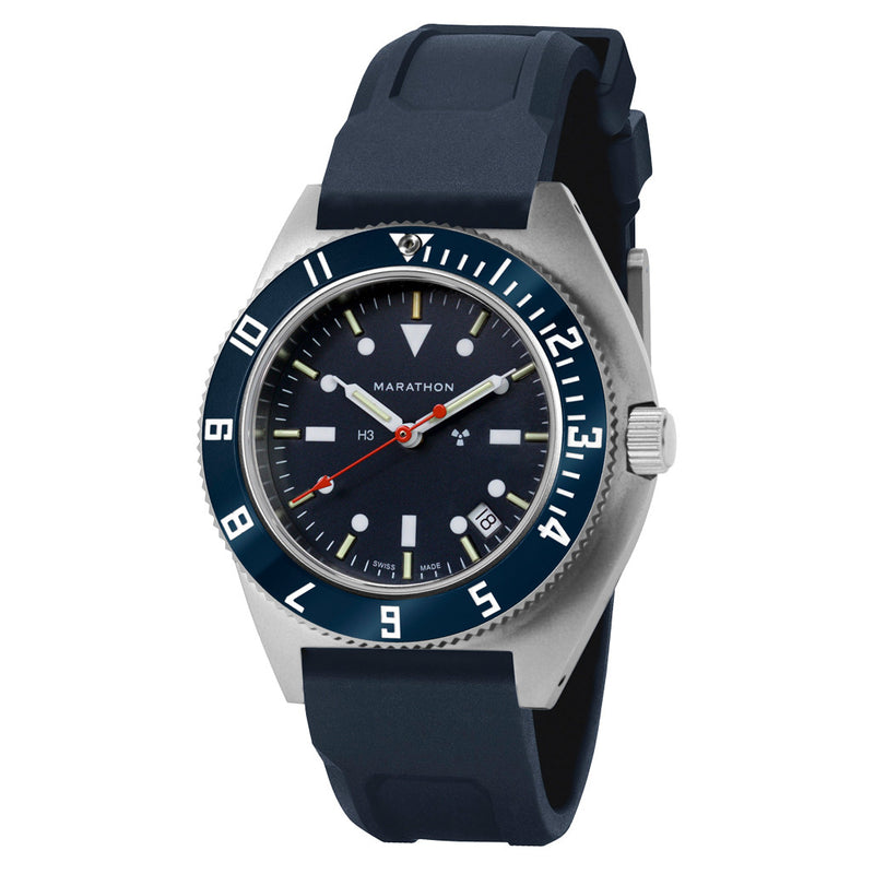Marathon Swiss Steel Navigator Blue Yonder with Tritium Tubes #WW194013SS-1301