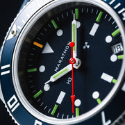Marathon Swiss Steel Navigator Blue Yonder with Tritium Tubes #WW194013SS-1301
